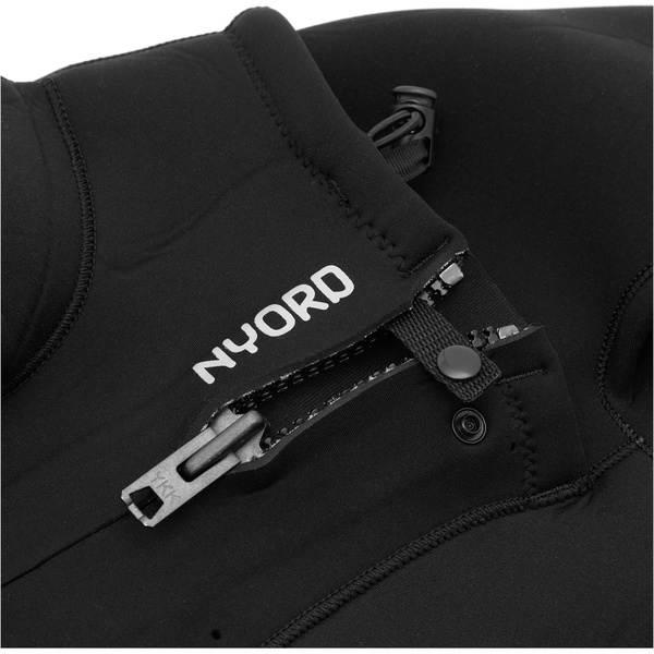 2025 Nyord Kvinder Furno Ultra Plus 5/4mm Chest Zip Våddragt FUPW54001 - Black