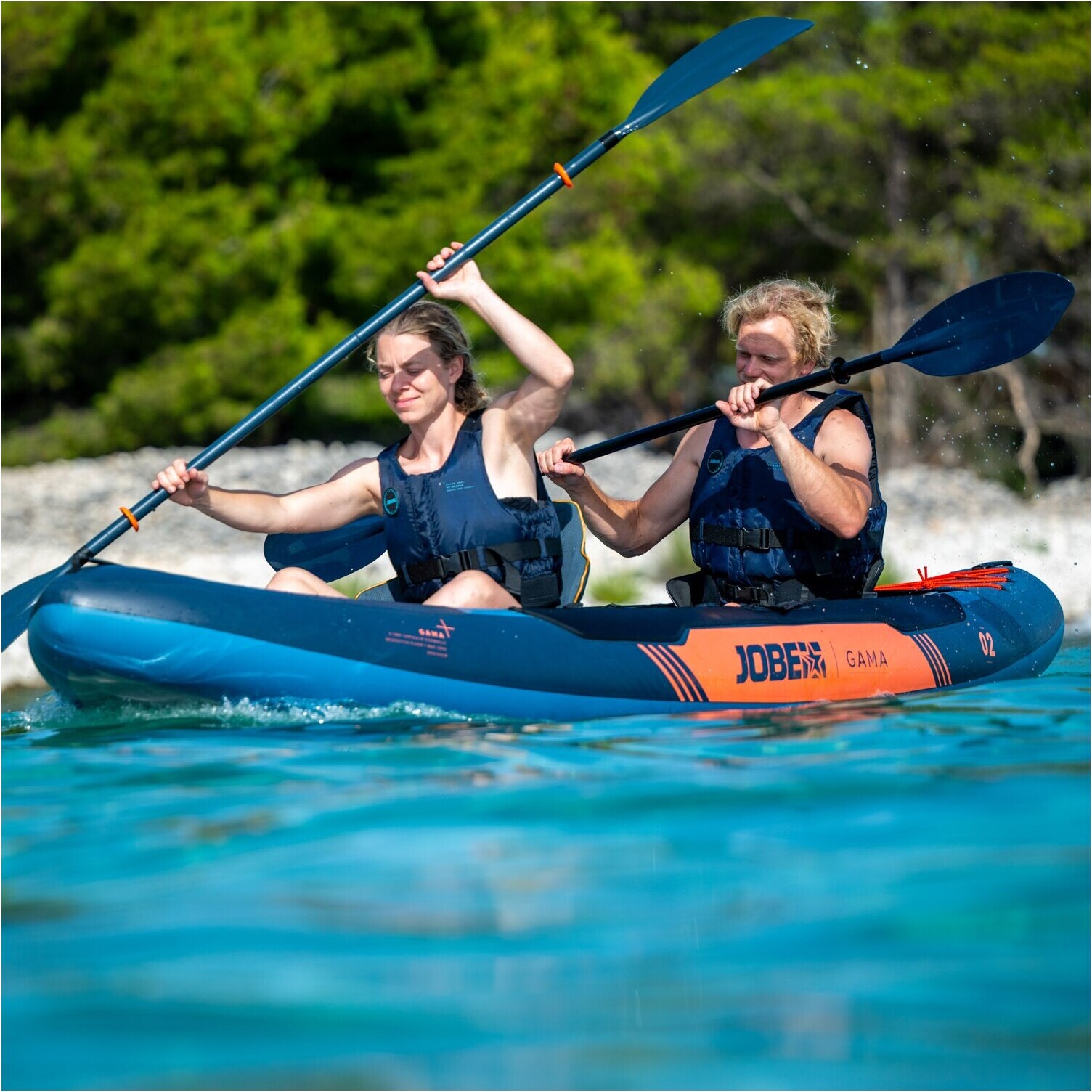 2026 Jobe Gama Oppustelig Kajakpakke 600024002 - Midnight Blue