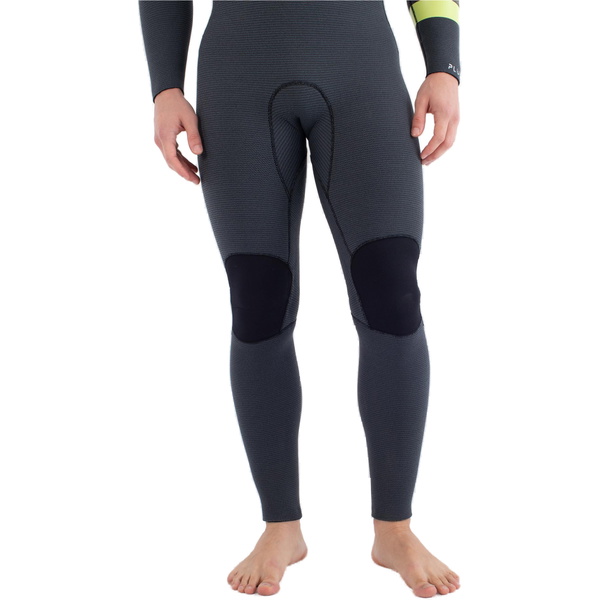2025 Hurley Herre Plus 5/3mm Hætteklædt Chest Zip Våddragt MFS0012543 - Black / Citron