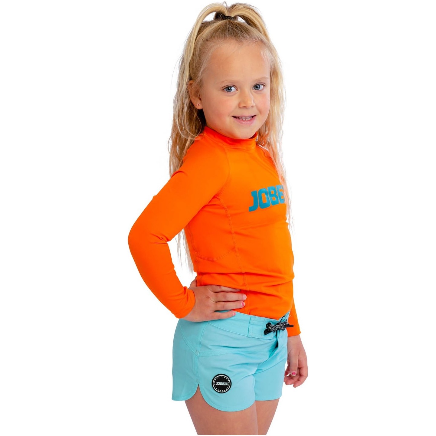 2025 Jobe Junior Long Sleeve Lycra Vest 544223001 - Fire Orange