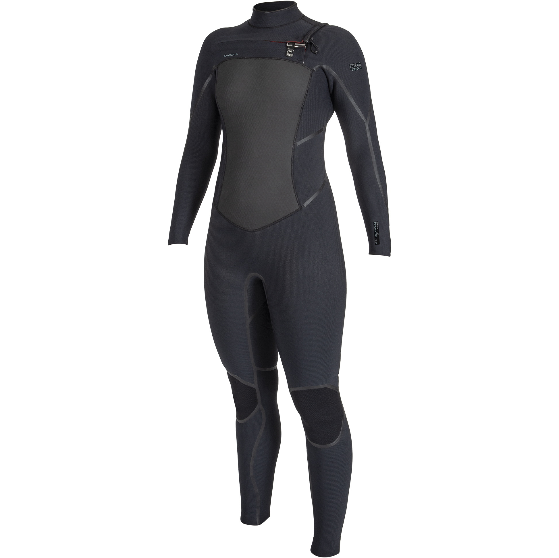 O'Neill Psycho Tech 5/4+mm Chest Zip 2025 Våddragt Til Kvinder 5547 - Black