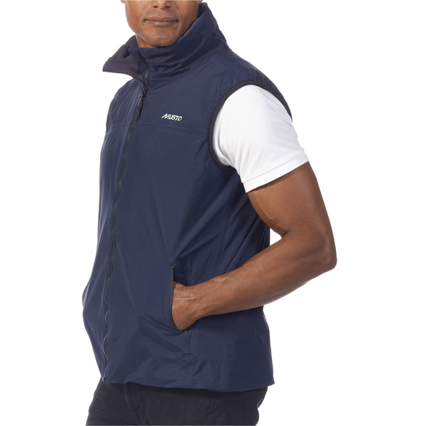 2026 Musto Herre Tætsiddende Vest 2.0 82283 - Navy / Aske