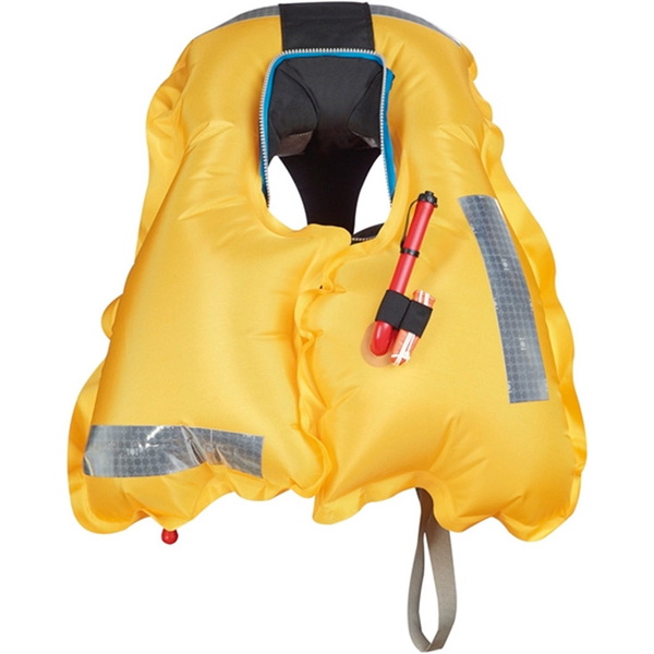 2026 Crewsaver Crewfit 180N Pro Automatisk Med Harness Lifejacket Black 9025BKA + GRATIS LYS
