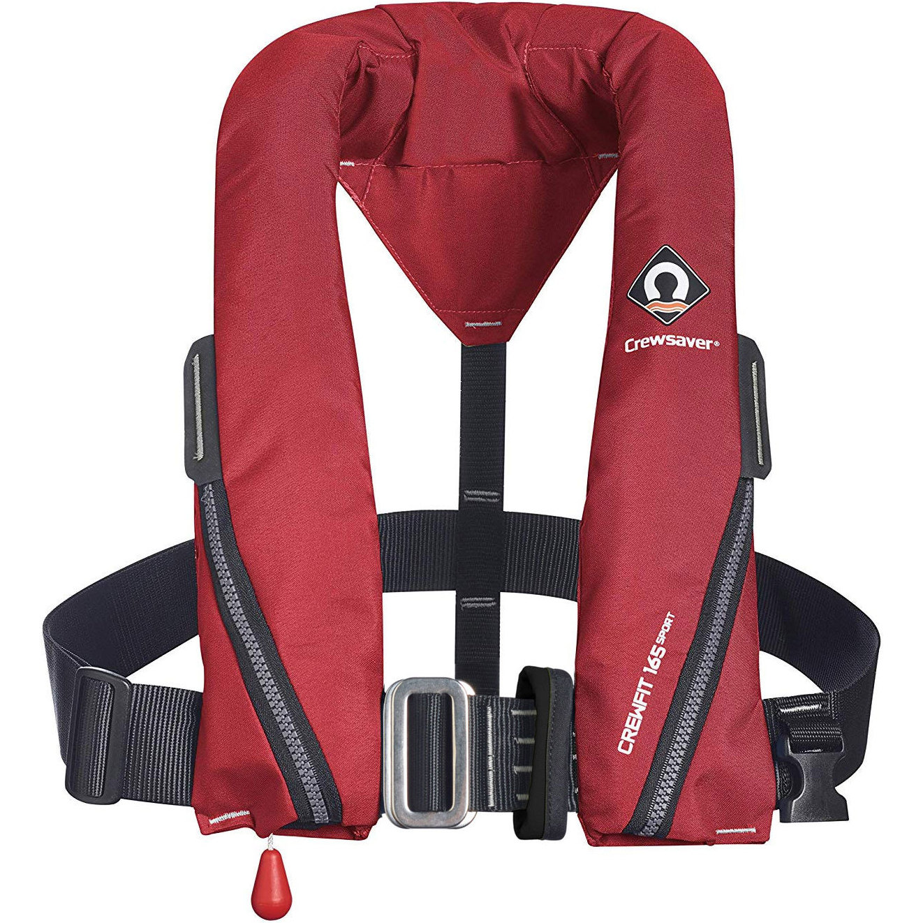 2026 Crewsaver Crewfit 165n Sport Manuel Sele Redningsvest 9715rm - Rød