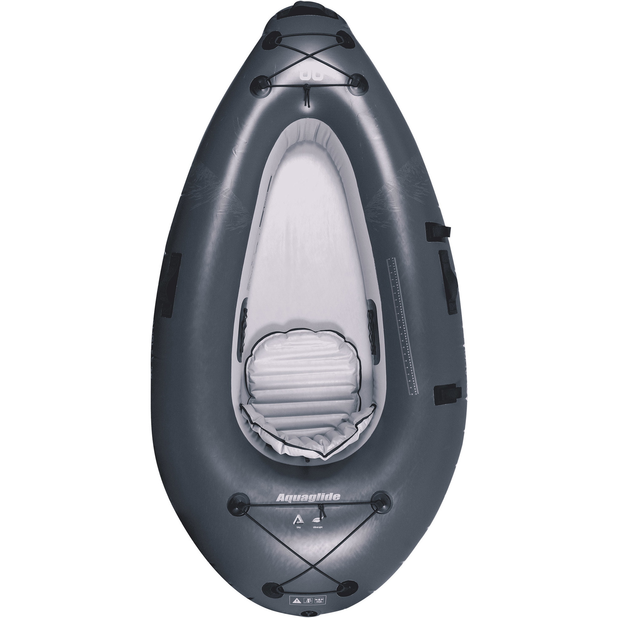 2026 Aquaglide Backwoods 75 Ultralet 1 Person Lystfisker Kajak Agul1 - Navy