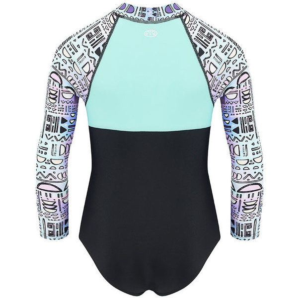 2018 Animal Junior Girls Parla Langærmet Udslæt Onesie Black CL8SN818