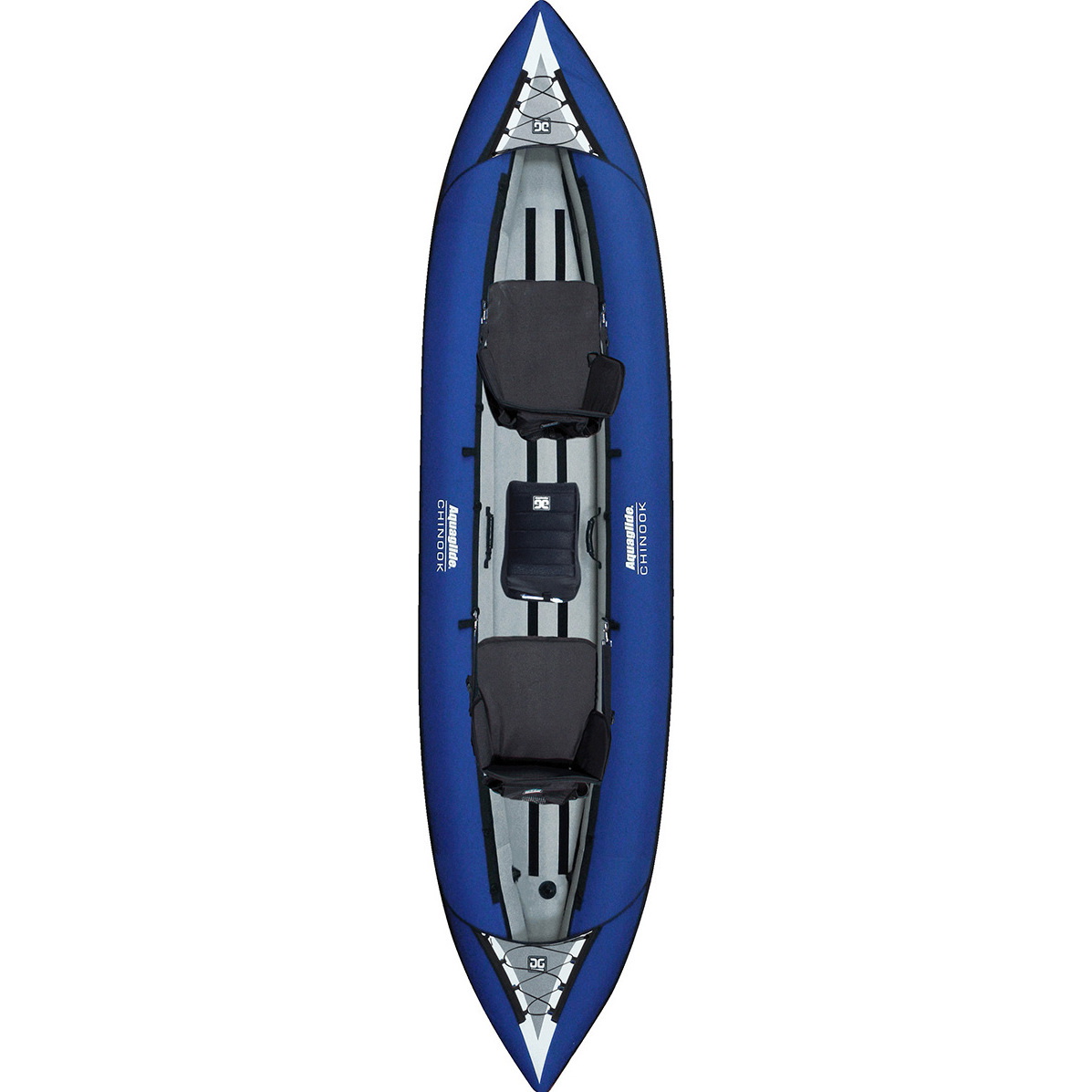 2019 Aquaglide Chinook Tandem XL Kajak Blå - Kun Kajak