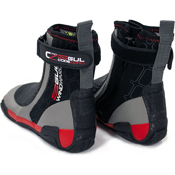 2019 Gul Cz Windward Pro 5mm Lynlås Rund Neo Neopren Støvle Sort / Grå Bo1279 A8
