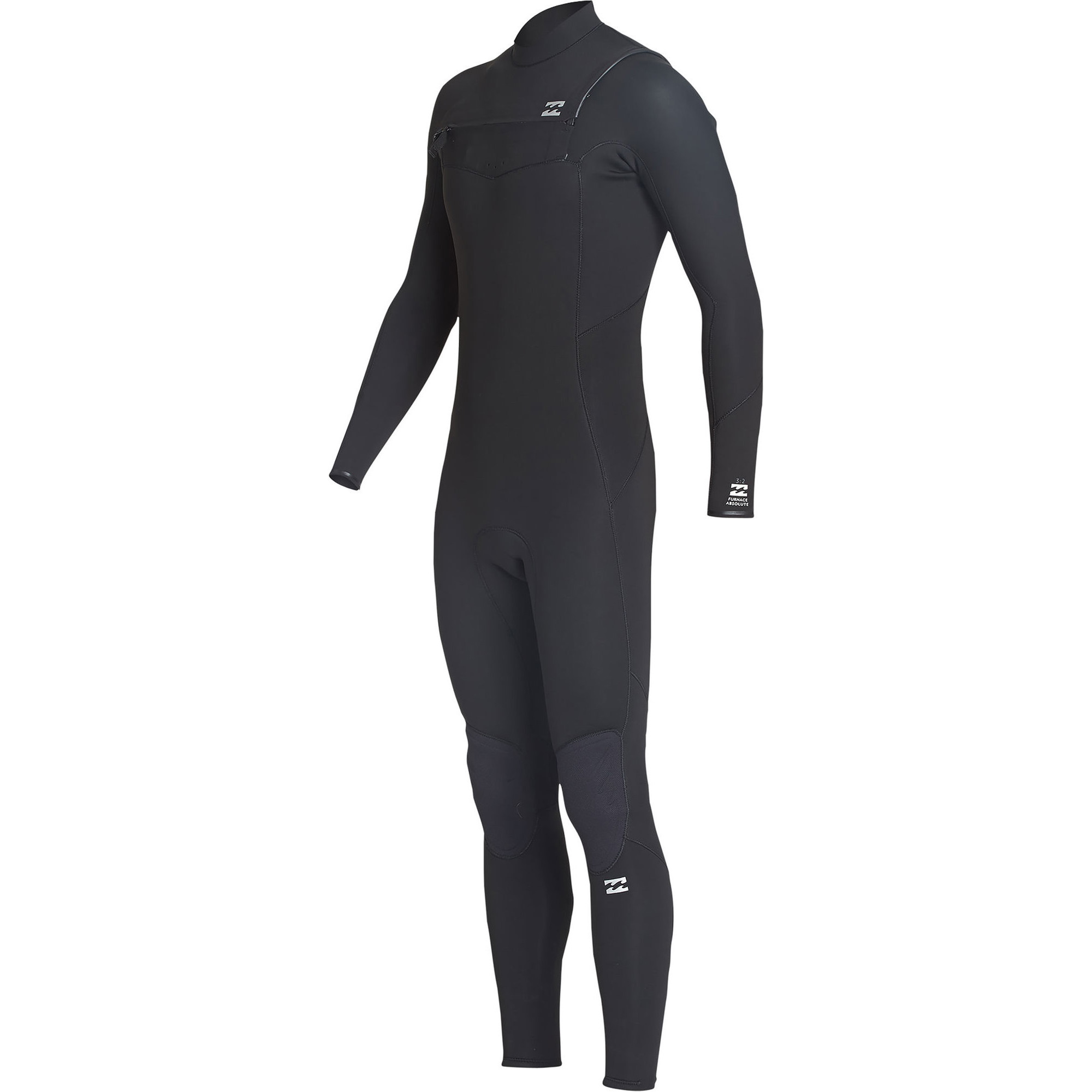 2019 Billabong Mænds Furnace Absolute 5/4mm Chest Zip Våddragt Sort Q45m09