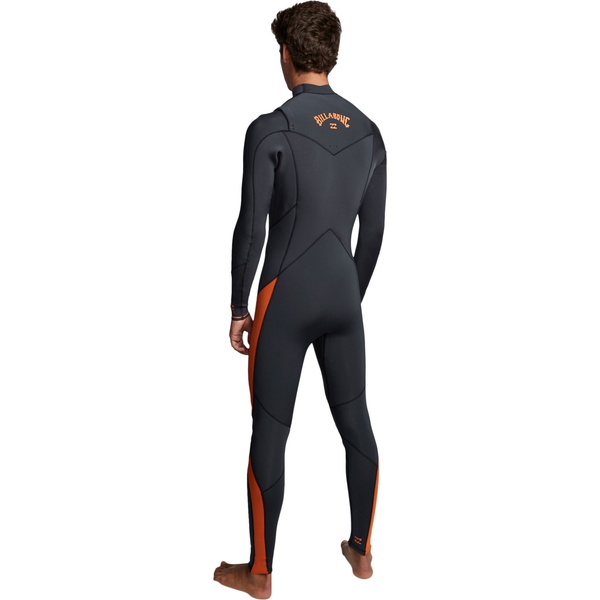 2020 Billabong Mænds Furnace Absolute 5/4mm Chest Zip Våddragt Sort Sand Q45m09