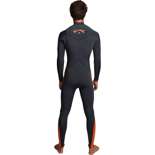 2020 Billabong Mænds Furnace Absolute 5/4mm Chest Zip Våddragt Sort Sand Q45m09