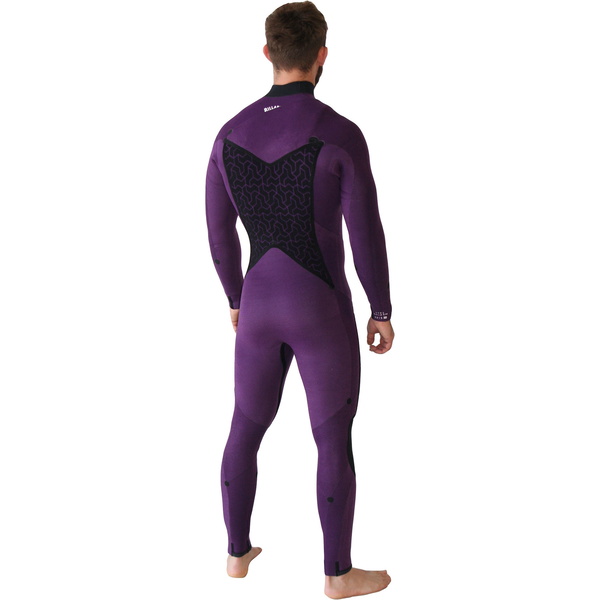 2020 Billabong Mænds Furnace Absolute 5/4mm Chest Zip Våddragt Sort Sand Q45m09