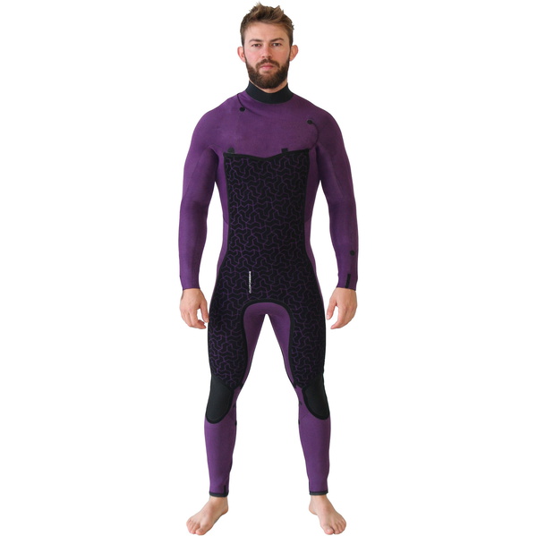 2020 Billabong Mænds Furnace Absolute 5/4mm Chest Zip Våddragt Sort Sand Q45m09