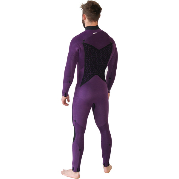 2020 Billabong Mænds Furnace Absolute 5/4mm Chest Zip Våddragt Sort Sand Q45m09