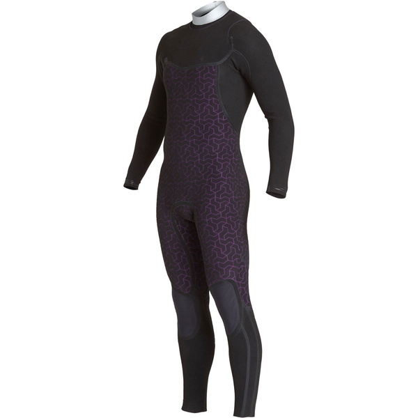 2019 Billabong Herre Furnace Komp 4/3mm Chest Zip Våtdrakt Sort Q44m03
