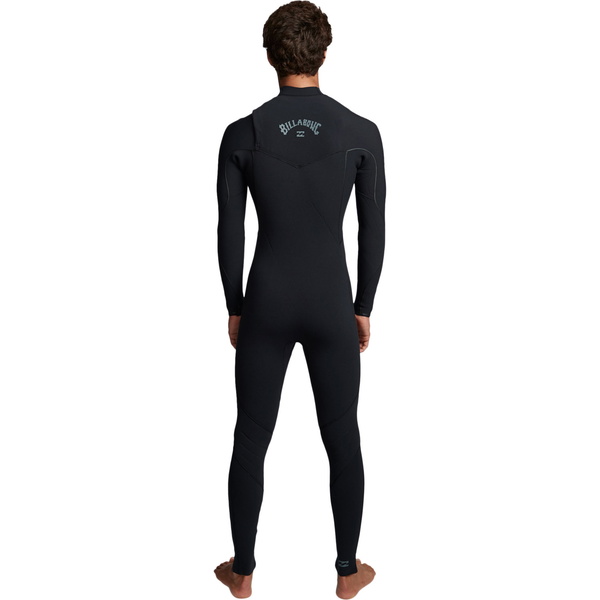 2019 Billabong Herre Furnace Komp 4/3mm Chest Zip Våtdrakt Sort Q44m03