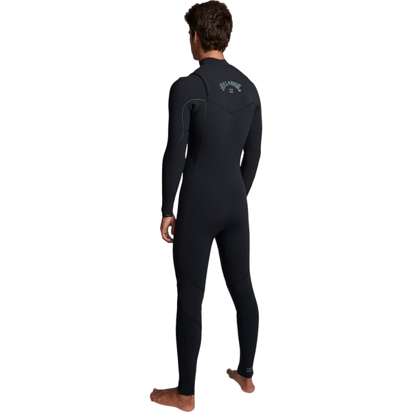 2019 Billabong Herre Furnace Komp 4/3mm Chest Zip Våtdrakt Sort Q44m03