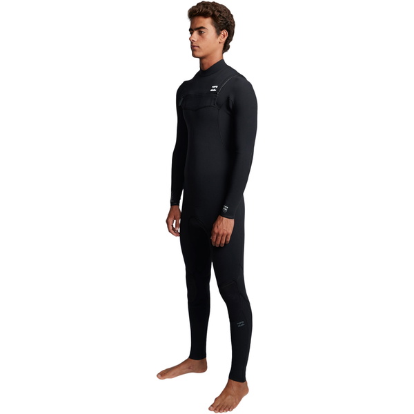 2019 Billabong Herre Furnace Komp 4/3mm Chest Zip Våtdrakt Sort Q44m03