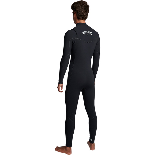 2019 Billabong Mænds Furnace Ultra 4/3mm Chest Zip Våddragt Sort Q44m02