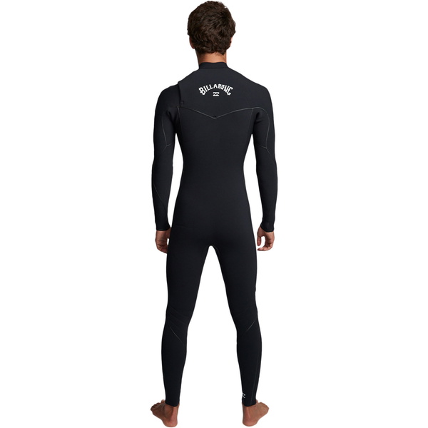 2019 Billabong Mænds Furnace Ultra 4/3mm Chest Zip Våddragt Sort Q44m02