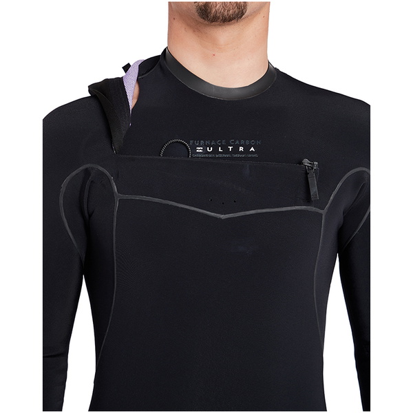 Billabong Furnace Carbon Ultra 4/3mm Chest Zip Våddragt Sort L44m01