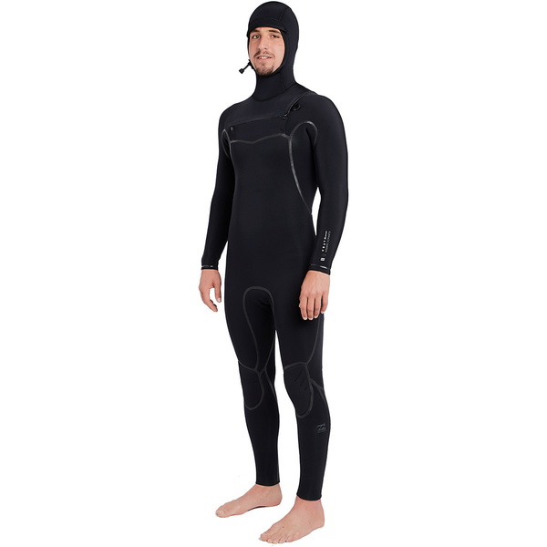 Billabong Furnace Carbon Ultra Hætte 6/5mm Chest Zip Våtdrakt Sort L46m01