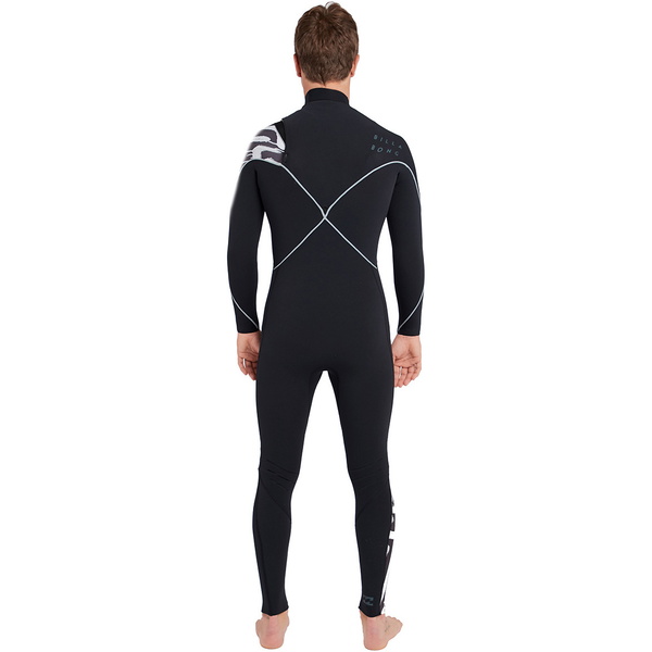 Billabong Furnace Carbon Comp 5/4mm Chest Zip Våtdrakt Sort Print L45m03