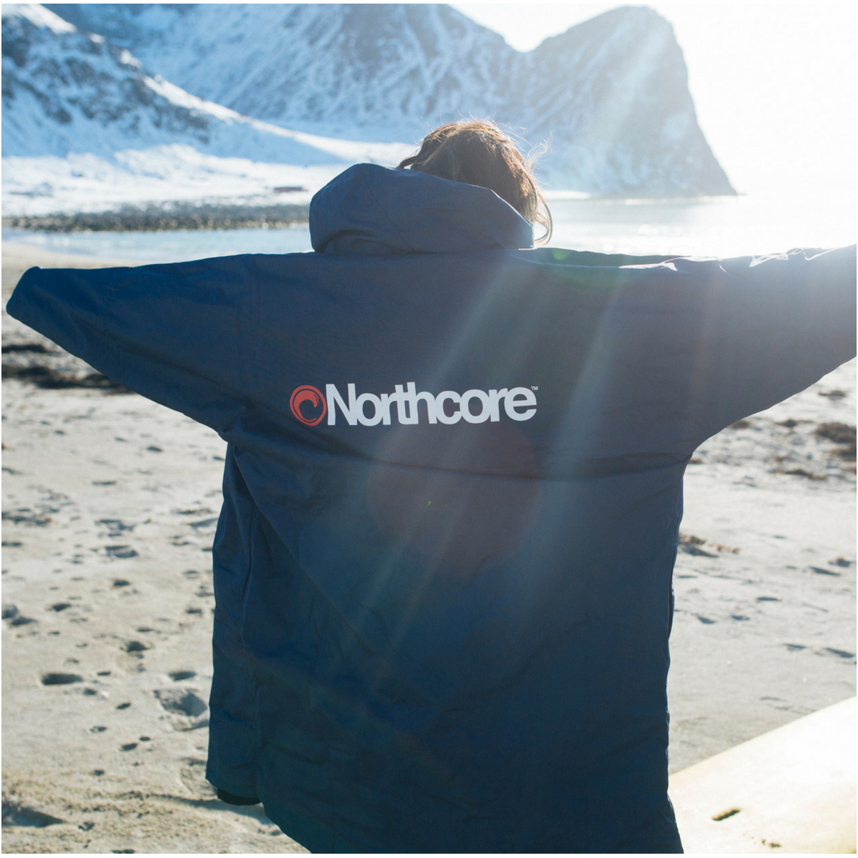 2026 Northcore Beach Basha Pro 4 Sæson Skiftende Robe Noco24j - Blå