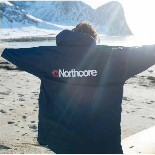 2026 Northcore Beach Basha Pro 4 Sæson Skiftende Robe Noco24j - Blå
