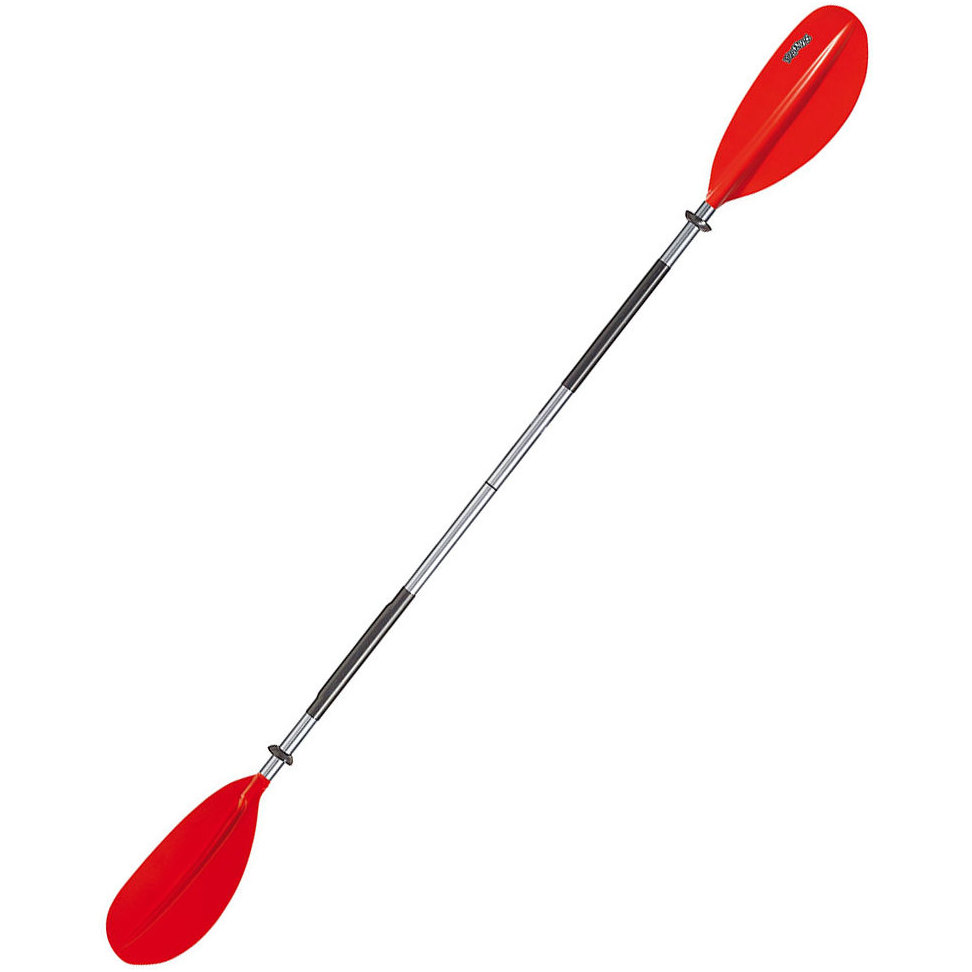 2026 Bravo KWB 220 Cm 2-delt Kajakpagaj Med Buet Blad I Aluminium Red 6277060N