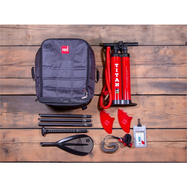 2020 Red Paddle Co 9'6 Kompakt Oppustelig Sup-pakke - Bord, Taske, Pumpe, Padle & Snor