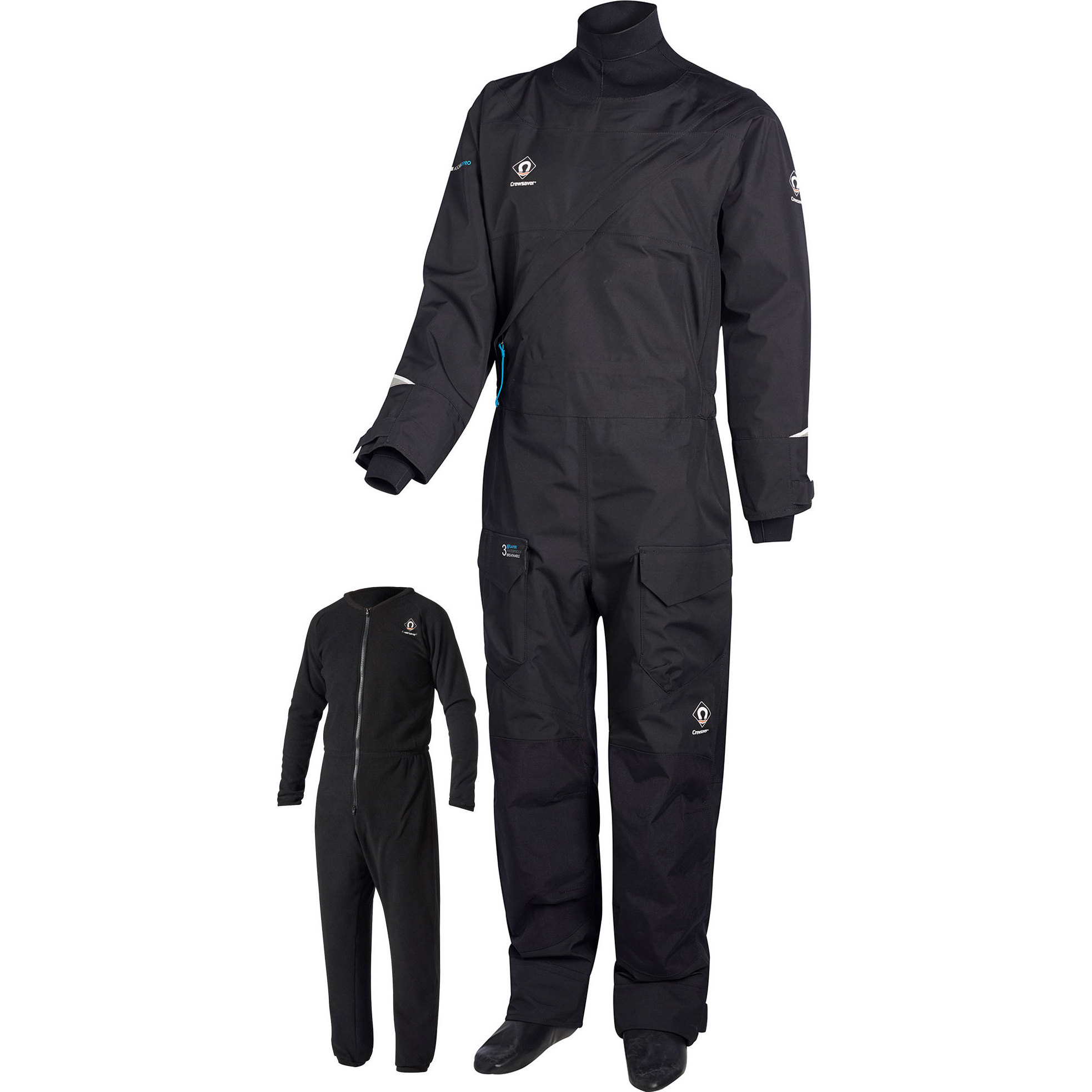 2026 Crewsaver Atacama Pro Drysuit  & Free Underdragt 6556 - Sort