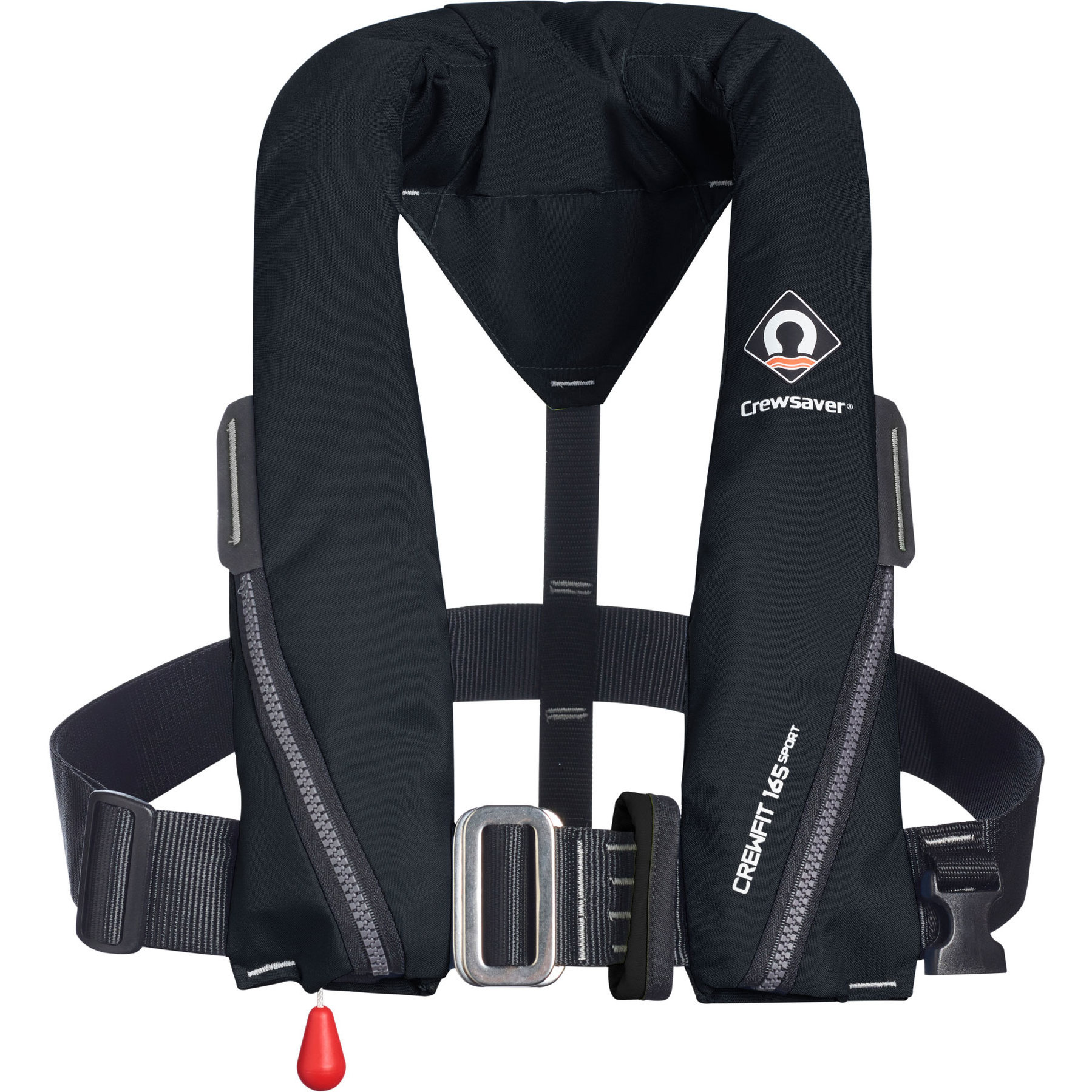 2026 Crewsaver Crewfit 165n Sport Automatisk Sele Redningsvest 9715bla - Sort