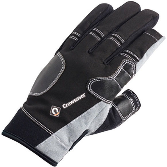 2026 Crewsaver Junior Lange Tre Fingerhandsker Sort 6951