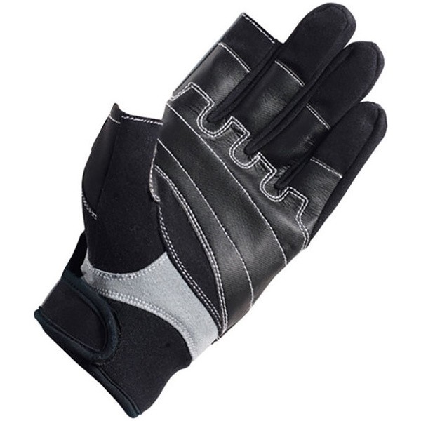 2026 Crewsaver Junior Lange Tre Fingerhandsker Sort 6951