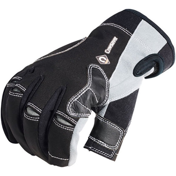 2026 Crewsaver Lange Trefingerhandsker Black 6951