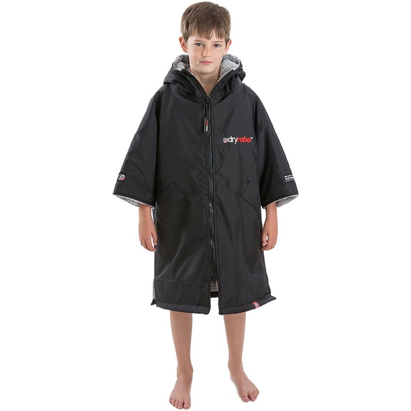 2023 Dryrobe Advance Kortærmet Omklædning Robe DR100 - Black / Grå