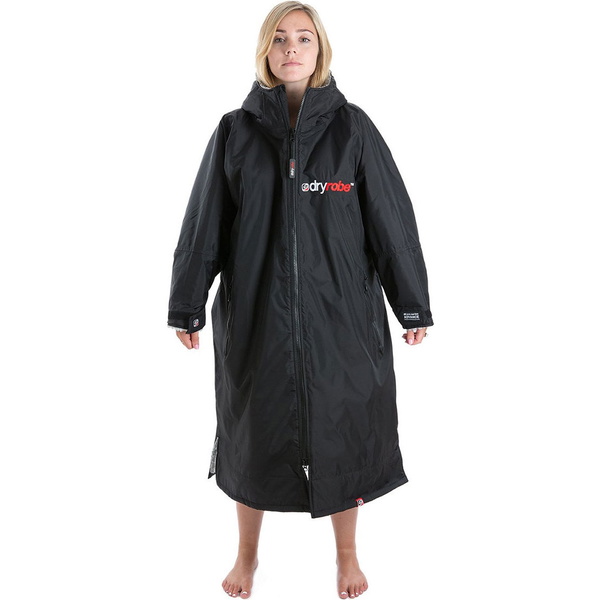 2023 Dryrobe Advance Langærmet Skiftetøj Robe DR100L - Black / Grå