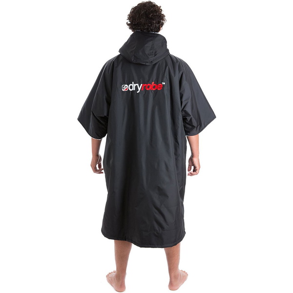 2023 Dryrobe Advance Kortærmet Omklædning Robe DR100 - Black / Grå
