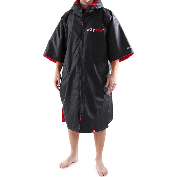 Dryrobe Advance Kortærmet Change Robe DR100 - Black / Rød