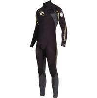 E-Bomb 4/3 PRO Chest Zip Steamer Wetsuit W2179E 201Black/yellow detail. SIZE SMALL ONLY