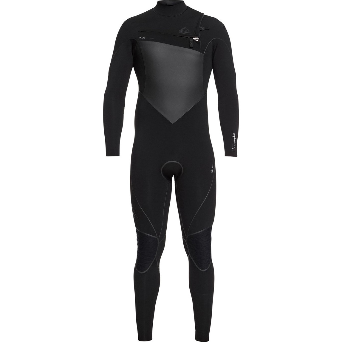 2018 Quiksilver Highline Plus 5/4 / 3mm Bryst Zip Wetsuit Black EQYW103069