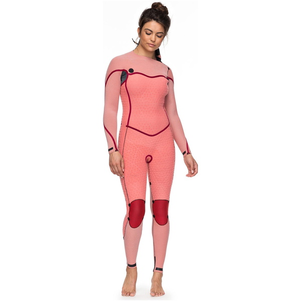 2018 Roxy Womens Performance 4 / 3mm Bryst Zip Wetsuit BLACK ERJW103032