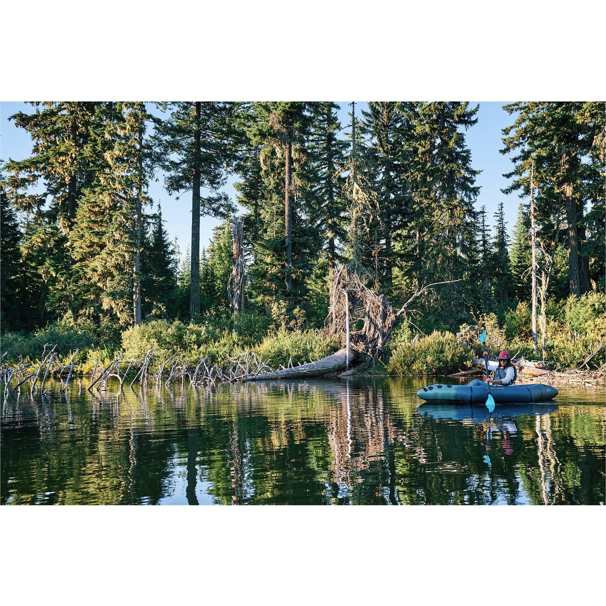 2026 Aquaglide Ekspedition I Baglandet 85 Ultralight 1 Person Kajak AGEXP1 - Navy