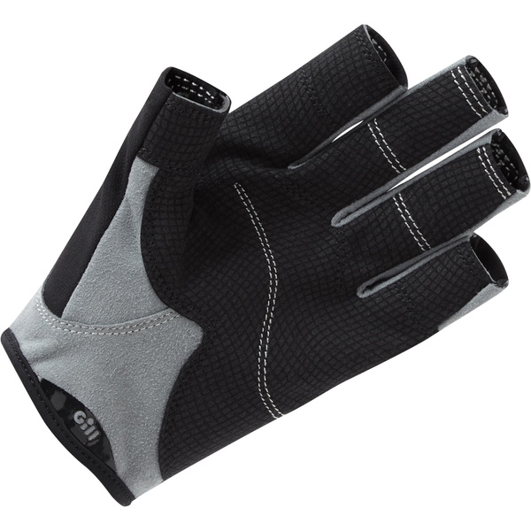 2026 Gill Deckhand Korte Finger Sejlhandsker 7043 - Sort