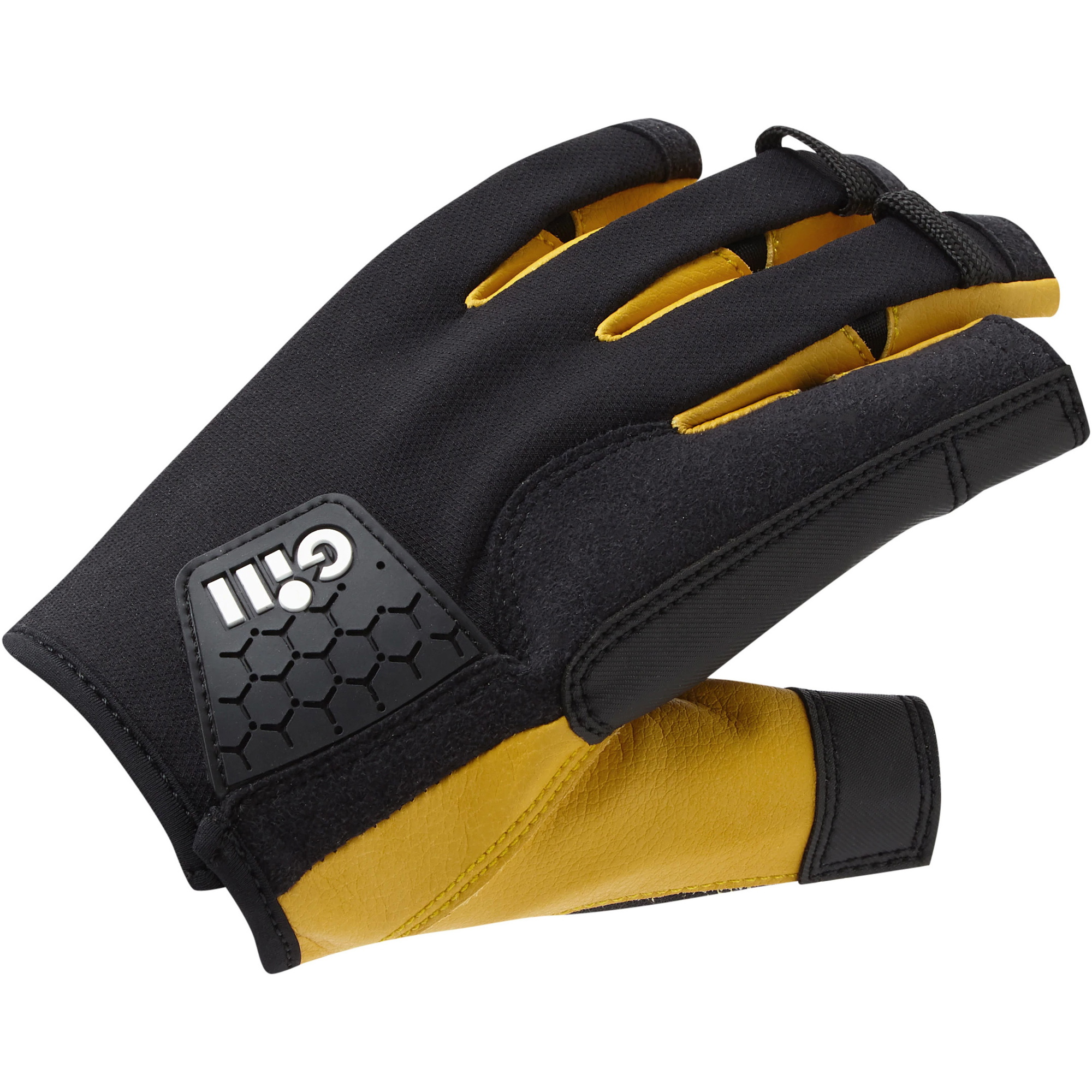 2026 Gill Pro Korte Finger Sejlhandsker 7443 - Sort
