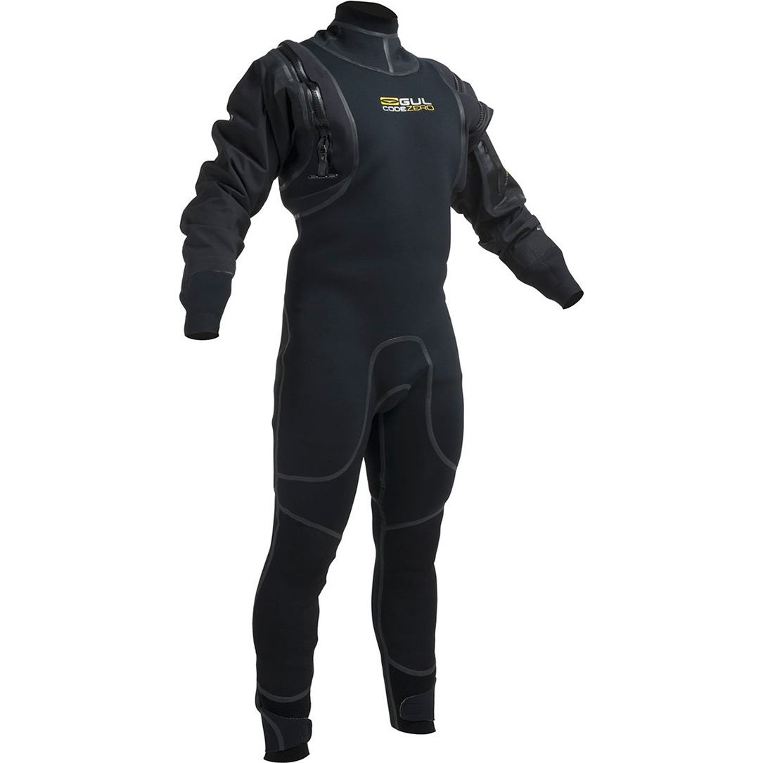 2019 Gul Code Zero 4mm Hybrid Neo Semi Drysuit Gm0377-B1 - Sort