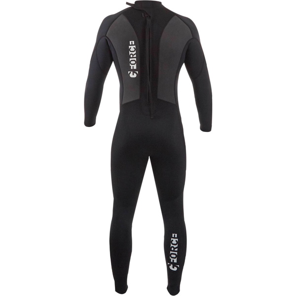 2026 Gul Junior G-Force 3mm Back Zip Flatlock Våddragt GF1307-B7 - Black