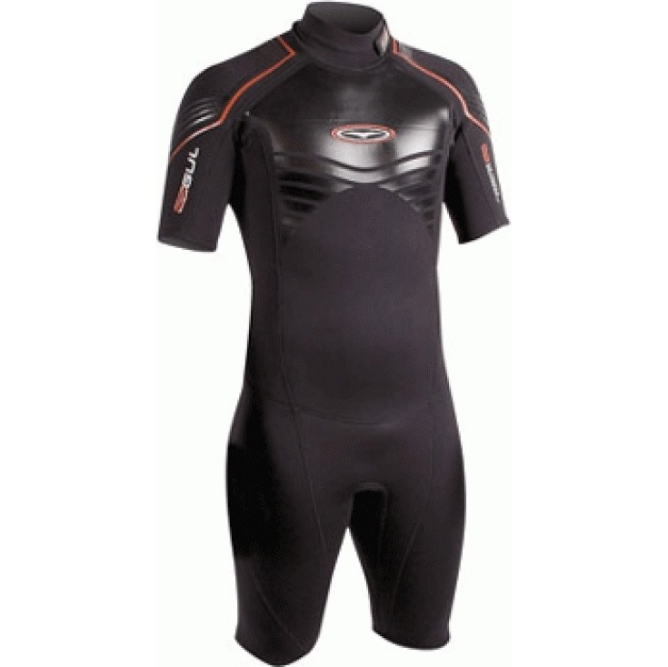 Gul Profile 3/2mm Shorty Wetsuit 2009 PR3302 LARGE only BLACK/SILVER