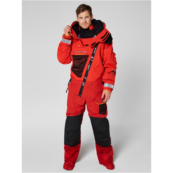 2019 Helly Hansen Aegir Ocean Overlevelse Drysuit Advarsel Røde 31706